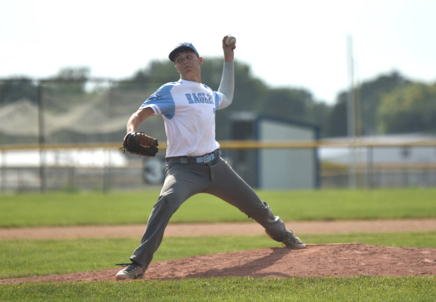 Senior Seth Hudson pitched four innings for the Eagles, throwing seven strikeouts and allowing only one run.