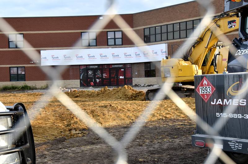 The addition of the early childhood center at Creston's elementary and middle school building will change traffic flow through November.