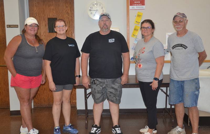 The Creston Parks and Recreation board has a number of new faces. From left, Katie Turner, Christie Bristow, Todd Kinkade, Margo Fuller, John Kawa.