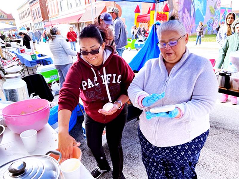 Papusas are made to sell at Fiesta on Maple. To sell food in Creston parks, food trucks and stands would have to be invited by event coordinators.