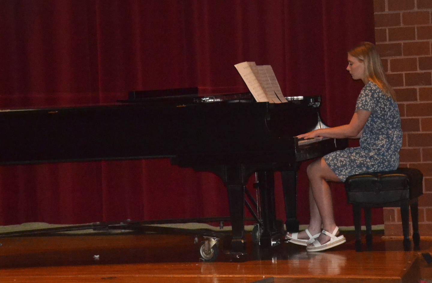 Senior Zoe Ralston performed "The Ash Grove" during the 2024 CHS Baccalaureate service.