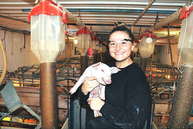 Zoey Dinkla, a 2016 graduate of Adair-Casey, now works for the Iowa Pork Producers Association, where she heads up the producer education department.