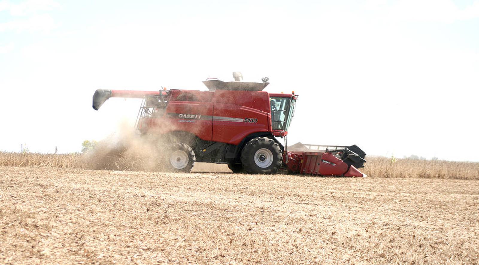 'Fields of Faith' soybeans harvested Wednesday near Fontanelle