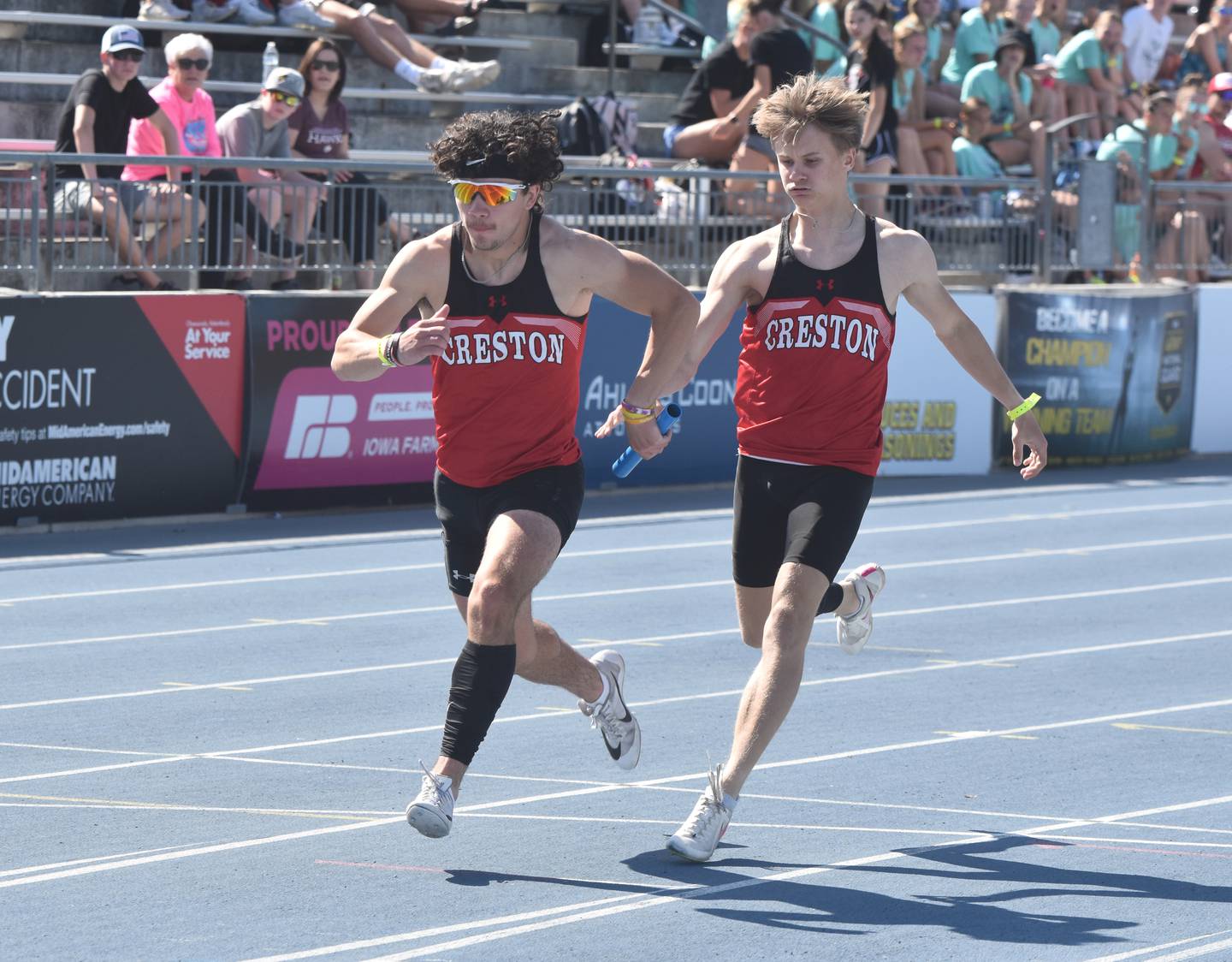 Seth Gordon and Casen Dryden - 9th place 3A distance medley relay