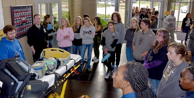 High school students from the region learn about medical first responders last month at Southwestern Community College's nursing program. Iowa Rep. Zach Nunn is proposing legislation to increase student capacity at nursing schools.
