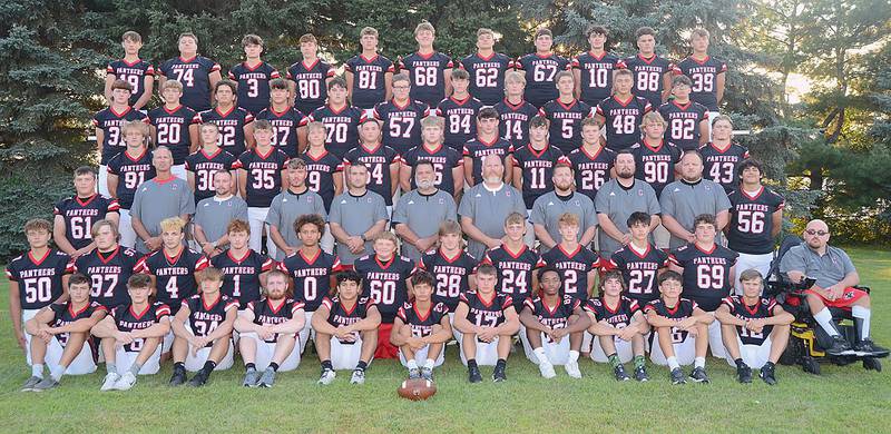 The 2024 Creston football team kicks off the season Friday night at Winterset. Team members are, from left in front, Lane Travis, Cason Scarberry, Colby Brammer, Evan Abel, Maddix Leppla, Nico Leppla, Tyler Riley, Durrell Haynes, Coltyr Frey, Carlos Page and Casen Dryden. Second row, Hayden Levine, Drake Pendegraft, Seth Gordon Weston Trapp, Xander Drake, Terrance Taylor, Kal Barber, Davin Wallace, Tanner Ray, Joaquin Flores, Tysen Gillespie and assistant coach Tanner Webb. Third row, Garrick Clausen, assistant coach Steve Shantz, assistant coach Jake Baudler, assistant coach Brandon Phipps, Assistant coach Garrison Carter, head coach Brian Morrison, assistant coach Jon Thomson, assistant coach Alex Tamerius, assistant coach Nate Haley, assistant coach Casey Tanner and Michael Wofford. Fourth row, Jayden Myers, Stephen Sistad, Brodie Pashek, Broderick Phelps, Jameson McDonald, Gunner Martwick, Jace Purdum, Gavin Larson Jackson Pettegrew, Thomas Mikkelsen and Tyson Looney. Fifth row, Tristan Evans, Aiden Snodgrass, Mattias Schultes, Lucas Travis, Drake Wilson, Marshall Howard, Rhett Driskell, Tommy Sand, Josh Schaefer, Ethan Holliday and Hunter Kiley. Sixth row, CT Stalker, Eli Schaffer, Parker Varner, Ryder Sharp, Baret Lane, Layne Sand, Brayden Schoon, Chasse Downing, Jake Hoyt, Camden Smith and Blake Hayes.