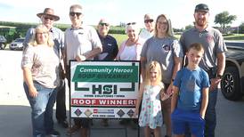Local firefighter family wins a new roof