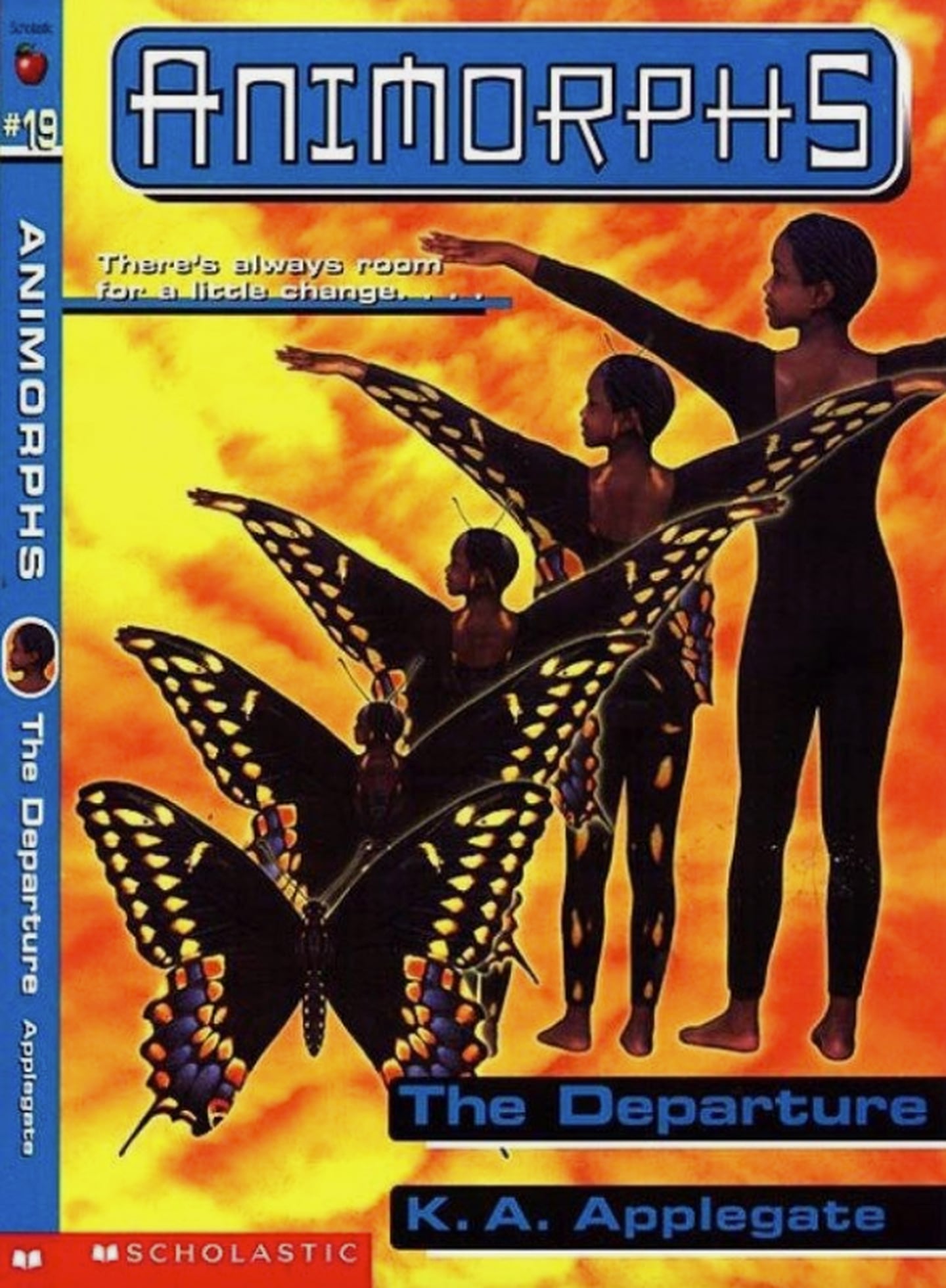 The cover of "The Departure," the 19th book in the "Animorphs" series by K.A. Applegate.