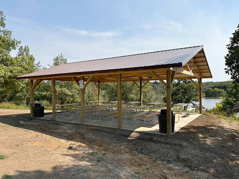 A new shelter at Mormon Trail and a new restroom are two recent upgrades the park east of Bridgewater has seen recently.