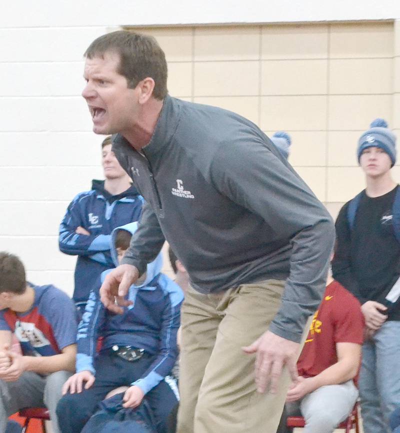 Darrell Frain coached two state tournament championship teams and one dual state championship while compiling a dual record of 327-70 in 19 seasons as Creston head coach. Frain will be inducted into the Creston Wrestling Hall of Fame Saturday night.